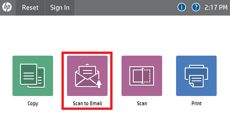 how to scan and email a document with hp printer