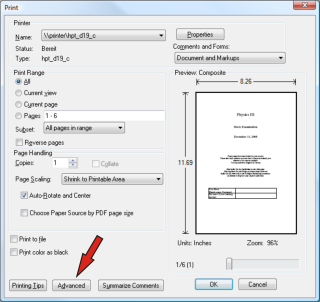 how to print a pdf document