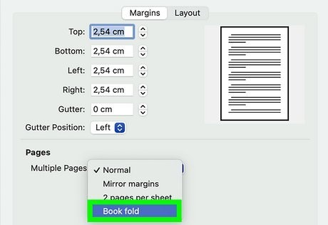 how to print a word document as a booklet